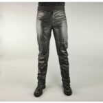 Men Gothic Punk Faux Leather Pants | Slim Fit Rocker Style Trousers