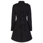 Braided Battalion Military Coat | Gothic Wool Trench Women - Image 2