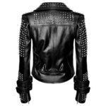 Women Punk Star Stylish Leather Gothic Jacket – Soft Cowhide Biker Jacket - Image 2