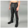 Men Gothic Officer Leather Pants
