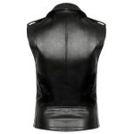 Gothic Brando Motorcycle Leather Vest – Unisex Punk Style - Image 2
