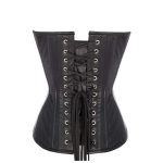 Women’s Overbust Leather Corset – Genuine Sheep Napa Leather - Image 2