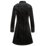 Dark Majesty Velvet Military Coat - Image 2