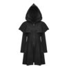 Women Gothic Lolita Zipper Hooded Witch Magic Cloak Coat (2025)