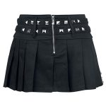 Women Gothic Punk Skirt with Silver Chains | Metal Rock Inspired - Image 2