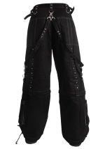 Men Cyber Goth Convertible Baggy Cargo Pants | Elite Gothic Pant - Image 3