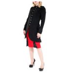 Braided Battalion Military Coat | Gothic Wool Trench Women - Image 3