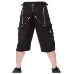 Pyramid Studded Cargo Shorts – Heavy Metal Punk Style - Image 3