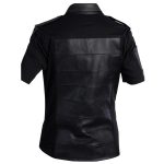 Men Gothic Police Officer Shirt Black Goth Clearance Shirt Cotton Shirt - Image 2