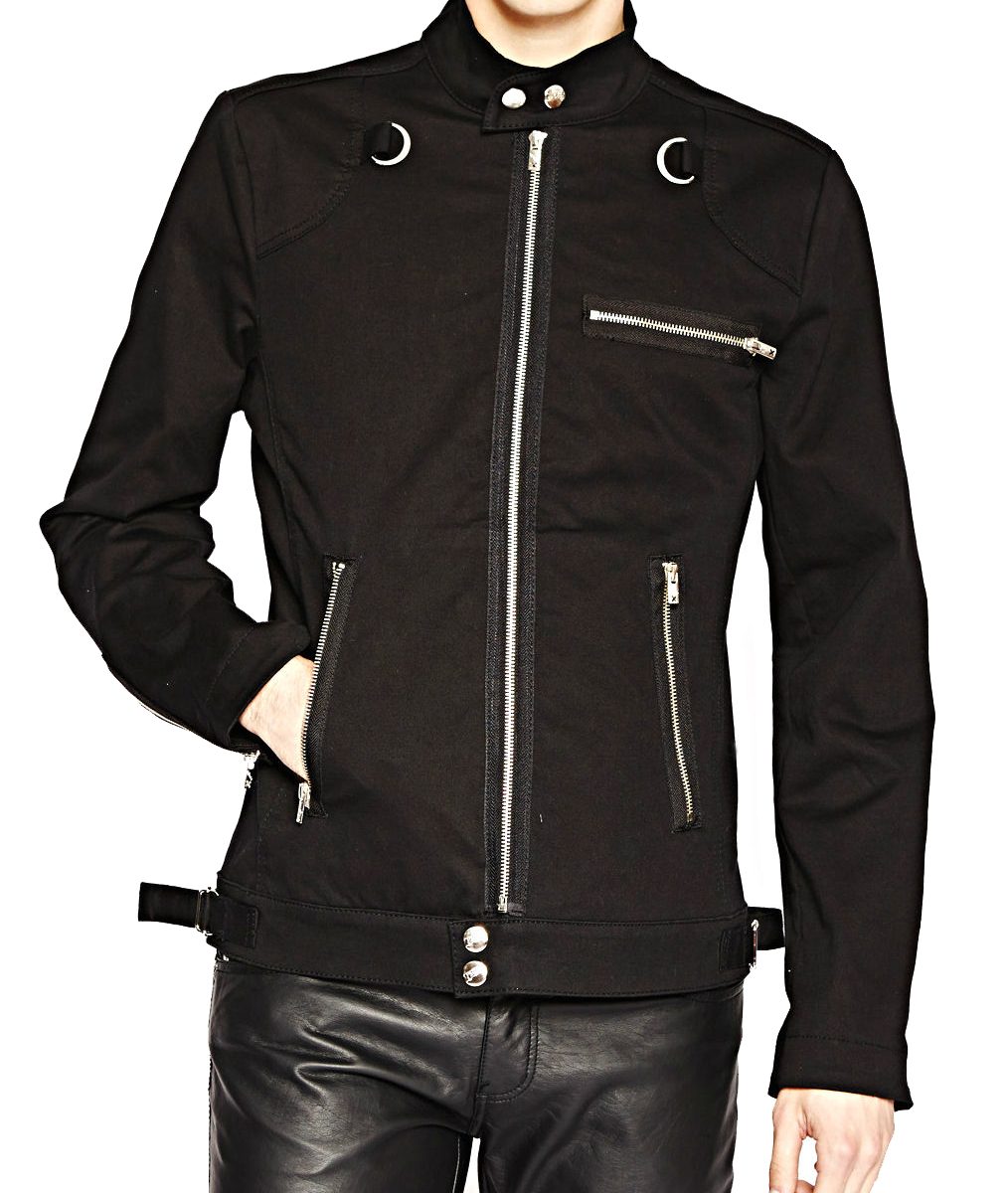 Men’s Gothic Emo Punk Rock Biker Jacket