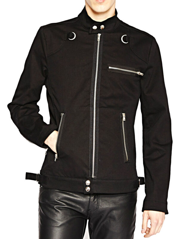 Men’s Gothic Emo Punk Rock Biker Jacket