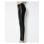 Women Genuine Lambskin Leather Skinny Black Pants | Stylish Pencil Trousers - Image 6