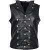Men Steampunk Leather Biker Vest Steel Boned Waistcoat Victorian Vest Button Style (2025)