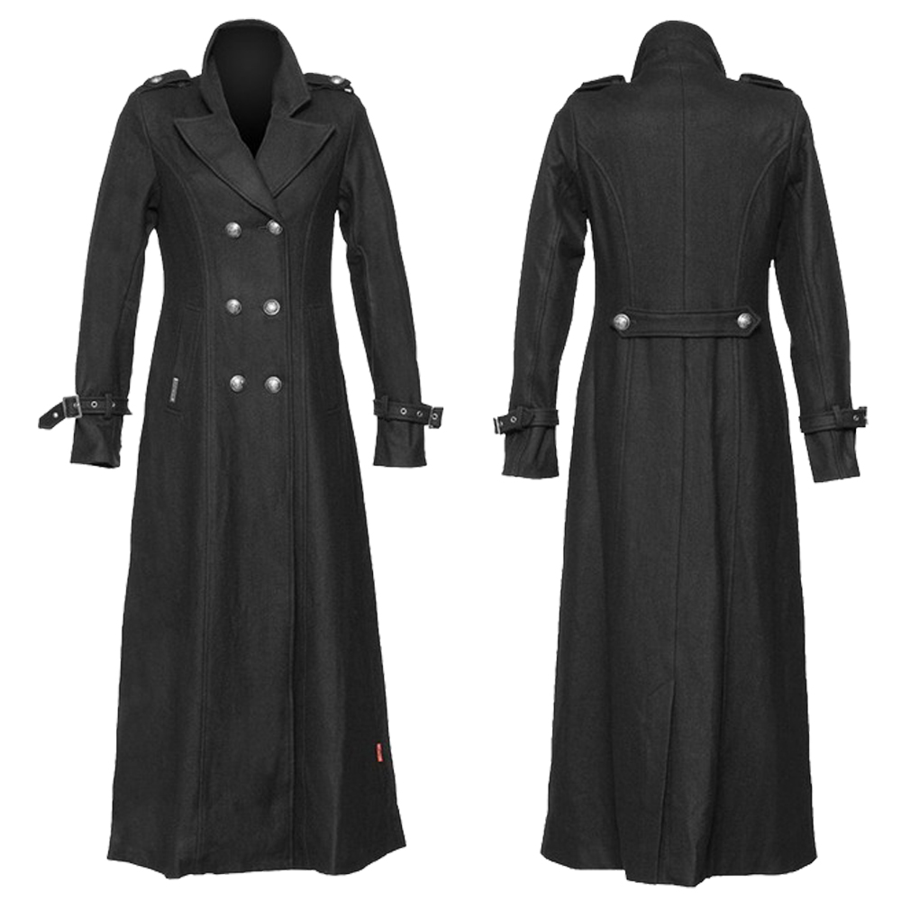 Women’s Gothic Military Long Wool Coat