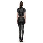 Women Jeans Apocalyptic Style Pant Sexy Faux Leather Pant - Image 2