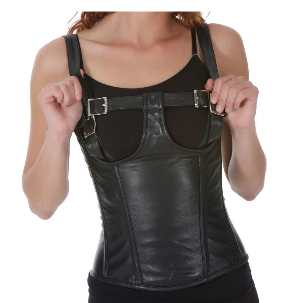 Women’s Underbust Girdle Gothic Corset | Goth Clothing with Adjustable Lacing