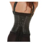 Women Underbust Girdle Gothic Corset | Goth Clothing with Adjustable Lacing - Image 3