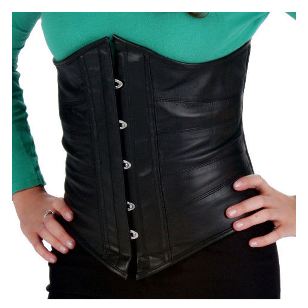 Gothic Leather Steel-Boned Corset Women | Waist-Cinching Alternative Fashion