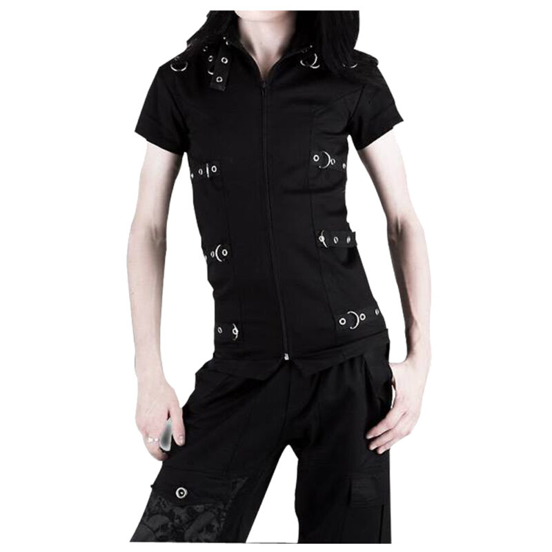 Women Gothic Short Sleeve Shirt | Alternative Punk Rock Gothic Top
