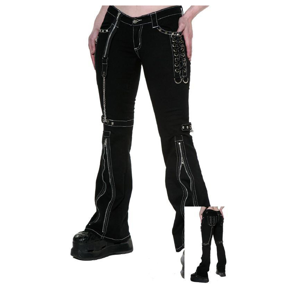 Unisex Gothic Black Pant Zipper Style Cotton Pants (2025)