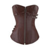 Women’s Brown Leather Gothic Corset | Steampunk & Gothic Waist Training