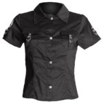Women’s Black Gothic Short Sleeve Shirt