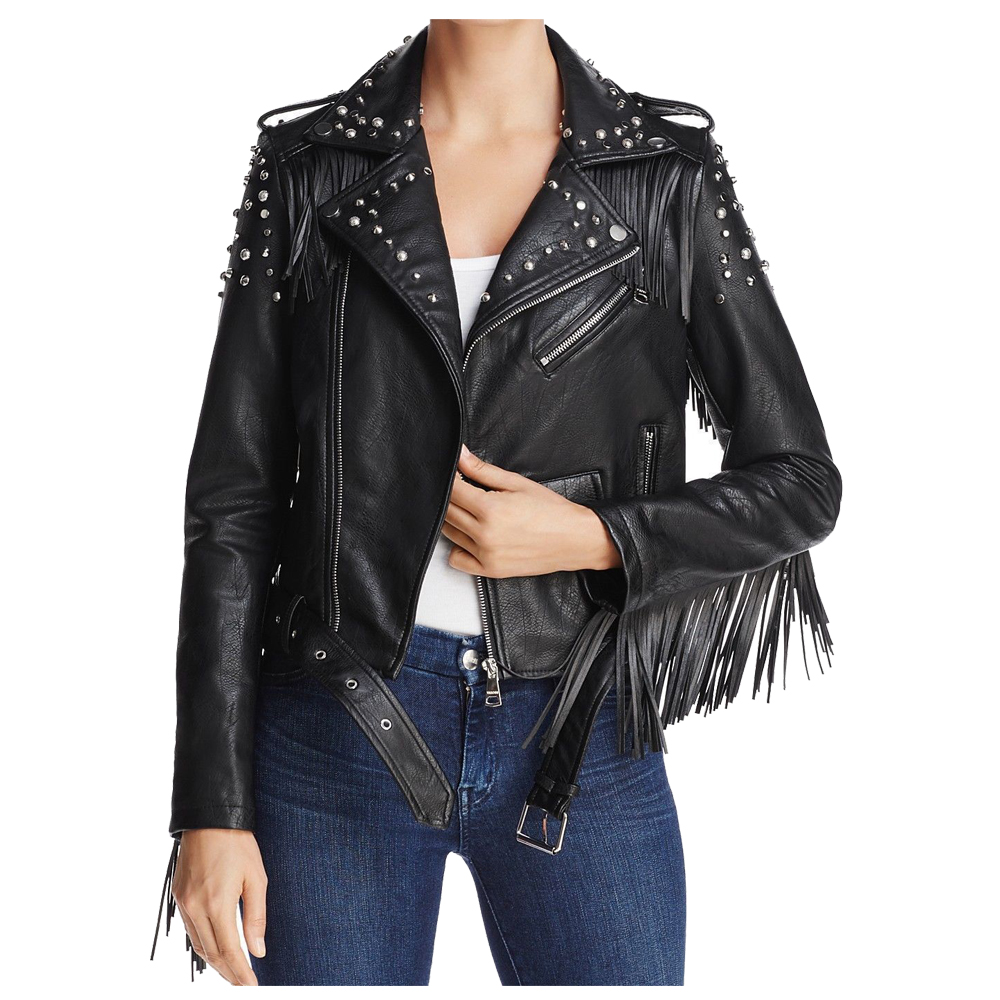 Women’s Gothic Leather Biker Jacket