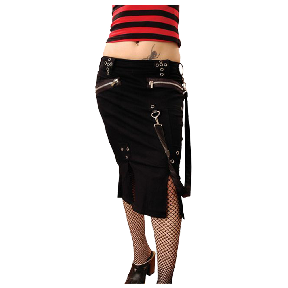 Women’s Black Long Gothic Skirt