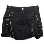 Women’s Black Gothic Mini Skirt