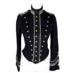 Women Army Military Officer Jacket Denim & Supply Ralph Lauren Embroidered Officer Band Coat (2025)