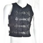 Men Gothic Cyber Look Vest Punk Rock Vest With Buckles Goth Cyber Vest (2025)