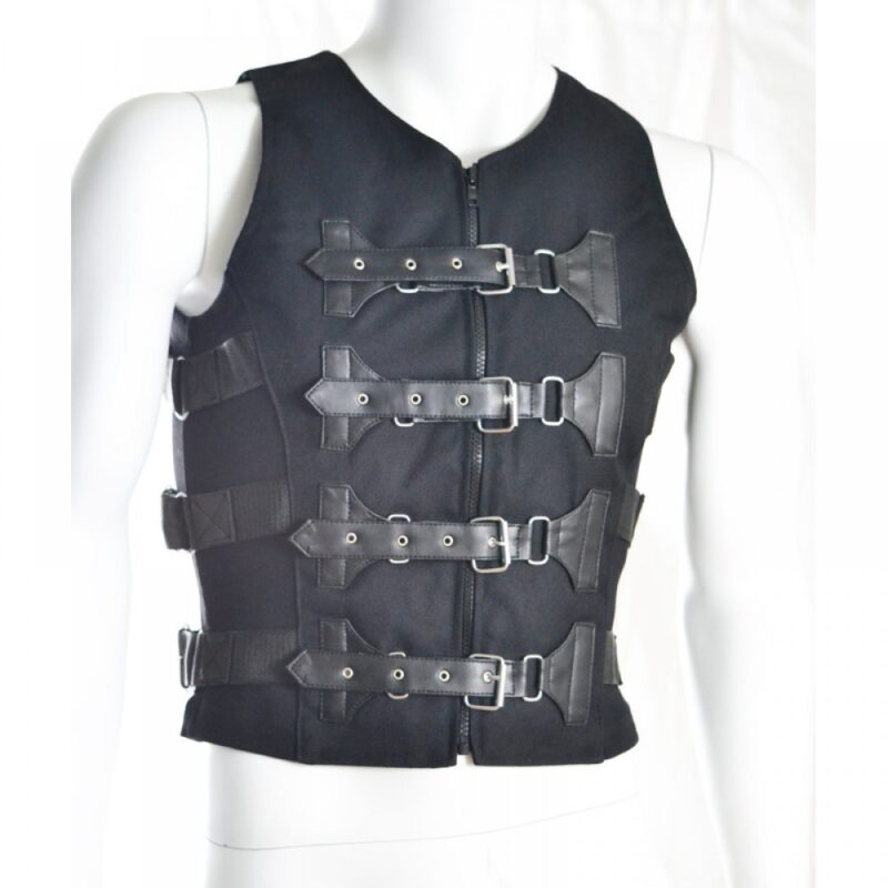 Men Gothic Cyber Look Vest Punk Rock Vest With Buckles Goth Cyber Vest (2025)