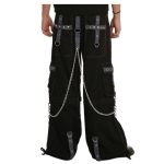 Men Cyber Goth Baggy Trousers - Image 2