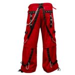 Red Baggy Punk Trouser - Image 2