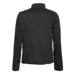 Men's Officer Braided Lining Black Jacket - Image 2