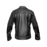 Unisex Studded Cropped Jacket Spike Jacket Punk Style Belt Leather Jacket Bold, Edgy, and Timeless - Image 2