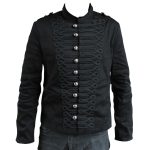 Men Gothic Military Officer Jacket Vintage Army Jacket Parade Jacket (2025)