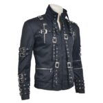 Michael Jackson “Bad” Cosplay Jacket | Black Leather Replica - Image 2