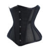 Ladies Black Mesh Underbust Waist Training Corset Bodyshaper Top