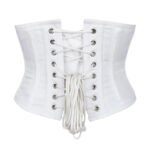 White Waist Cincher Underbust Corset - Image 2