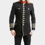 Men Gothic Military Officer Blazer Coat - Image 3