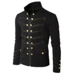 Napoleon Hook Military Gothic Jacket Lace Trim Jacket Wool Cotton (2025)