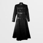 Men Gothic Long Black Hellraiser Coat