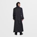 Men Gothic Long Black Hellraiser Coat - Image 2