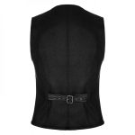 Men Gothic Vest Steampunk Victorian Waistcoat Halloween Mans fashion Vest - Image 3