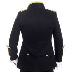 Men Golden Lining Drummer Gothic Jacket Steampunk Black Jacket Hussar Jacket - Image 2