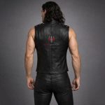 Handmade Gothic Buckle Leather Vest Punk Rock & Steampunk Style
