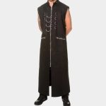 Men’s Gothic Hellraiser Pinhead Punk Long Coat - Image 3