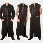 Men’s Gothic Hellraiser Pinhead Punk Long Coat - Image 2