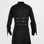 Men Punk Vampire Gothic Long Coat | Hellraiser Pinhead Men Gothic Trench Coat - Image 2
